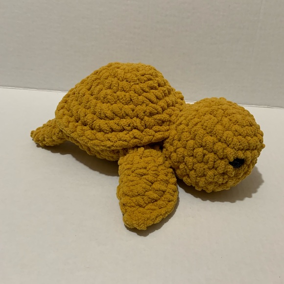 Sea Turtle Crocheted Stuffed Sea Turtle Handmade - Picture 4 of 15